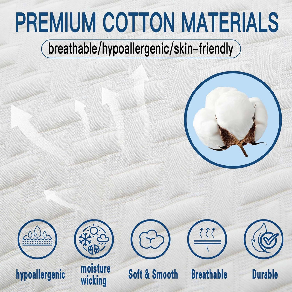 Cotton Firm Bed Pillow (Set of 2)